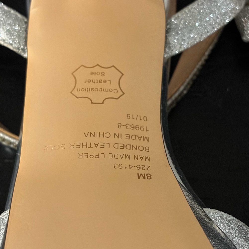 Sparkling Silver Platform Heels - image 6